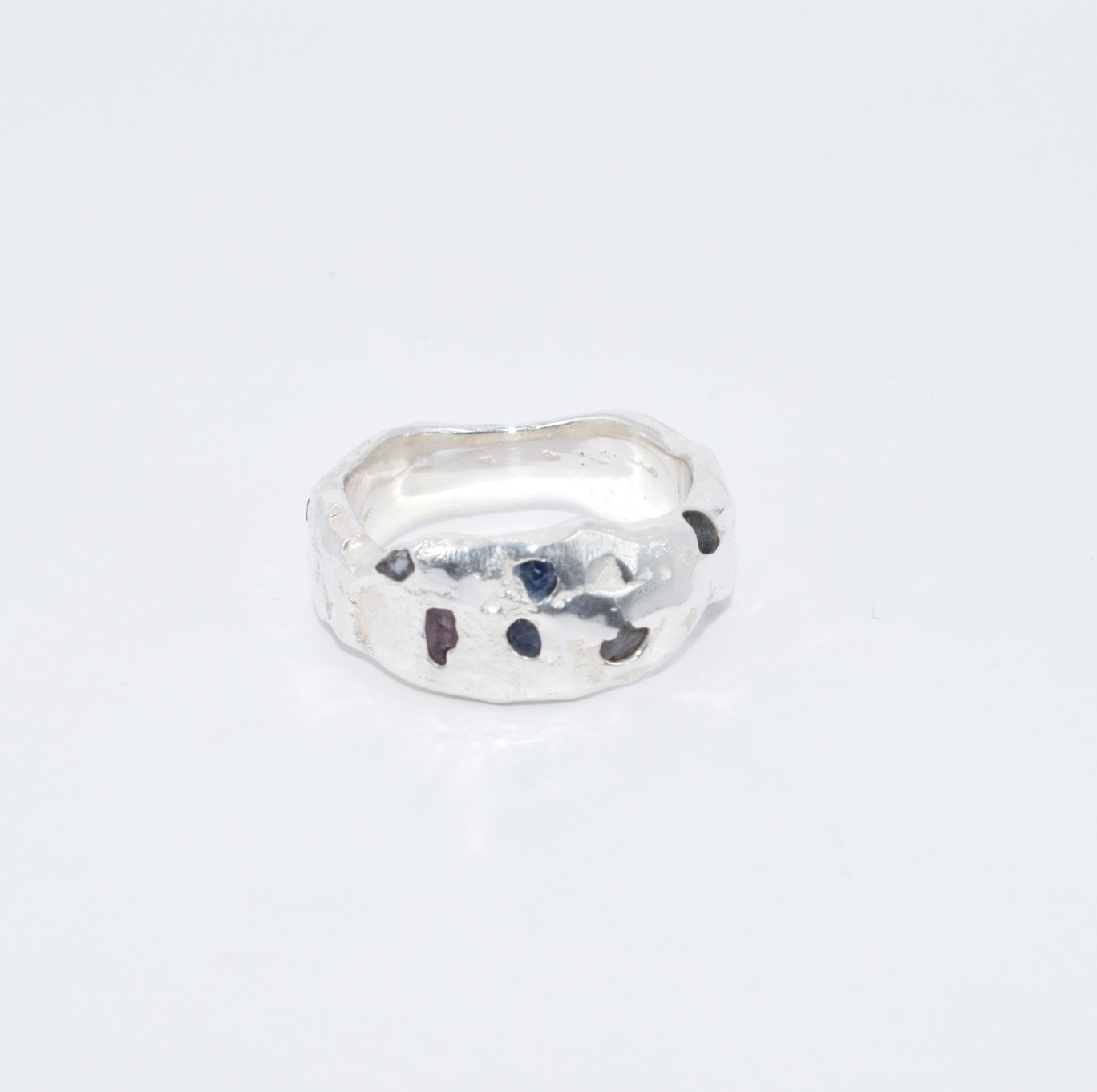Sapphire Shield Ring